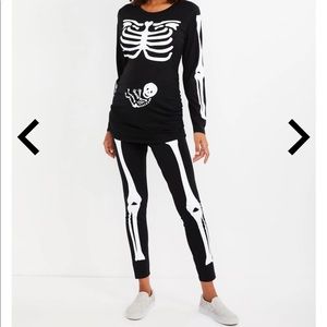 Maternity skeleton Halloween costume NWT in Small